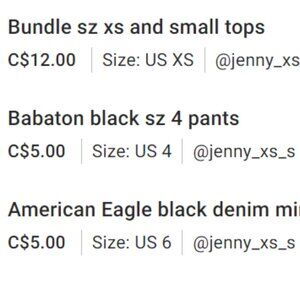 Bundle for Jenny Xs_s
